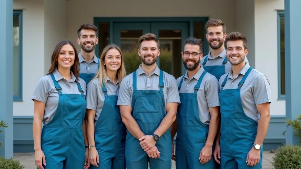 Welcoming team of professional painters from Arthur Cole Painting Corporation ready to deliver expert facility maintenance painting solutions for your building.