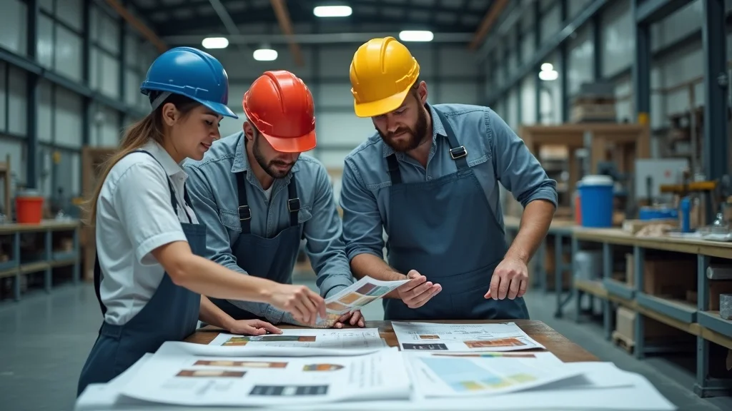 Experienced commercial painting team from Arthur Cole Painting Corporation developing customized facility maintenance painting plans at a commercial site.