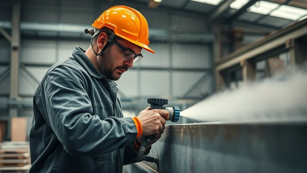 industrial steel surface preparation for anti-corrosion coatings